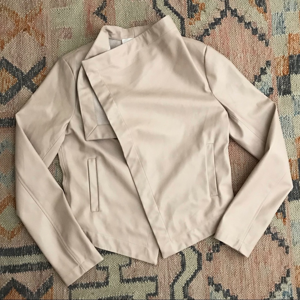 BB Dakota Ariana Pink Vegan Leather Jacket Medium - Picture 3 of 5